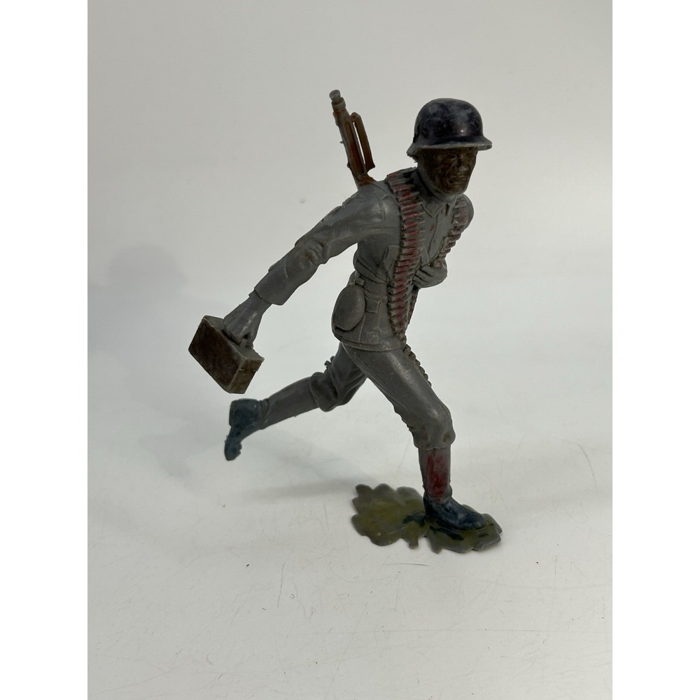 Louis Marx & Co Army Men Toy Soldier Figure WW2 Army Soldier